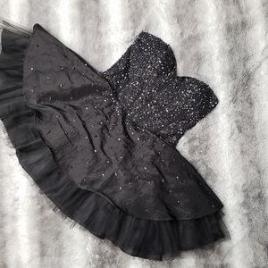 Black dress sequins